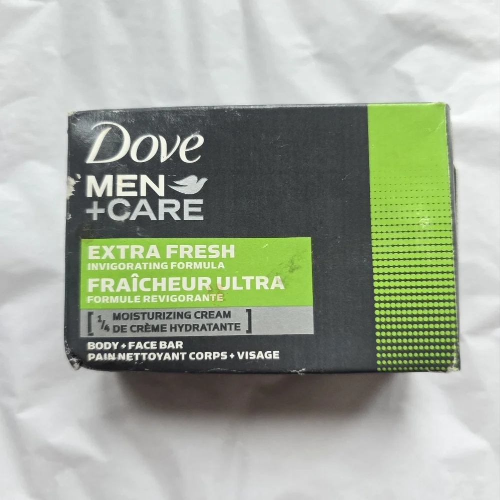 🍒 5/$20 new Dove Men + Care Extra Fresh Moisturizing Body & Face Bar Soap Clean